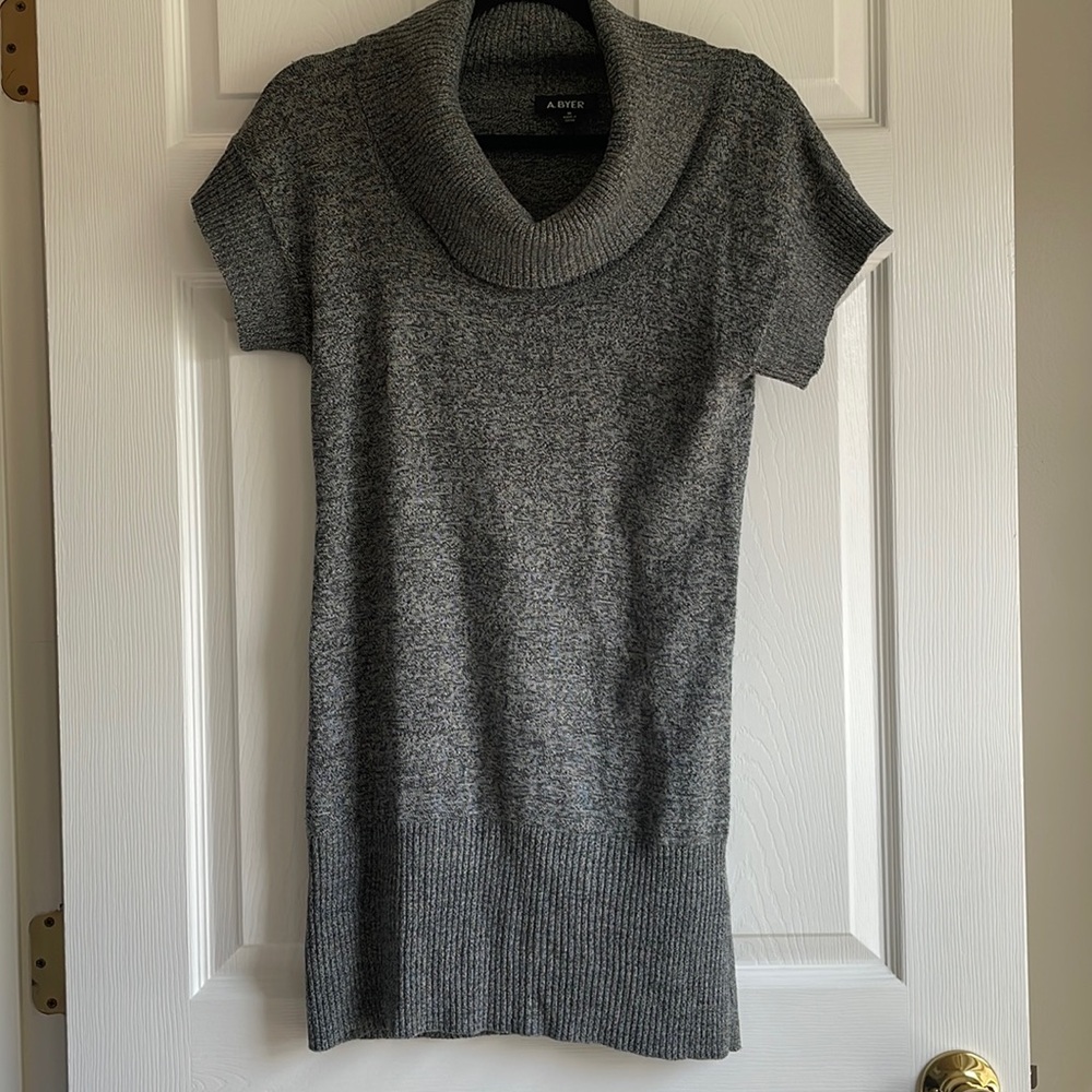 A. Byer Short Sleeve Sweater Dress
